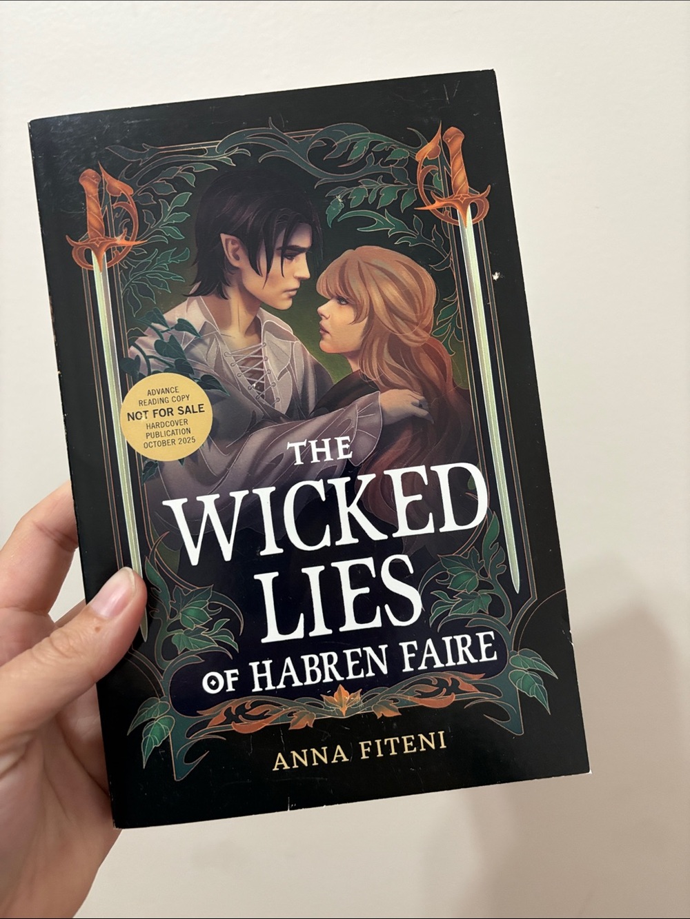The Wicked Lies of Habren Faire by Anna Fiteni - Black & Green Cover